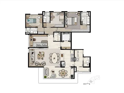 Apartamento de 140m² à Venda no Reserva Paineiras. Campinas - Cópia #174 - Foto 5