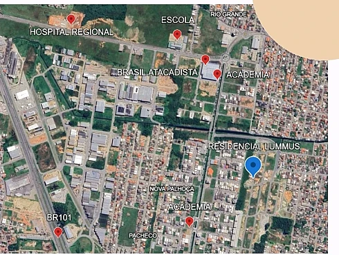 Sobrado geminado em Barra do Aririú, Palhoça