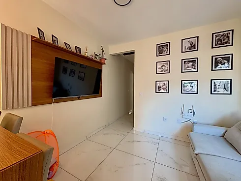 Casa Geminada 2 Quartos com Churrasqueira - Lisboa 3 - Casa geminada em Forquilhas, São José - Foto 5