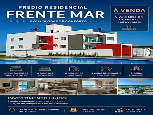 Prédio Residencial na Praia da Pinheira - Prédio - Foto 1