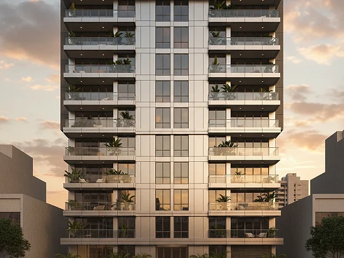 Fachada Moderna em Vidro e Aço 