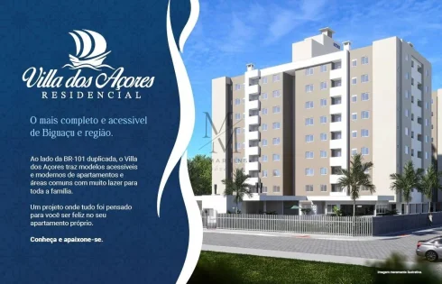 Apartamento com 2 quartos em Rio Caveiras, Biguaçu