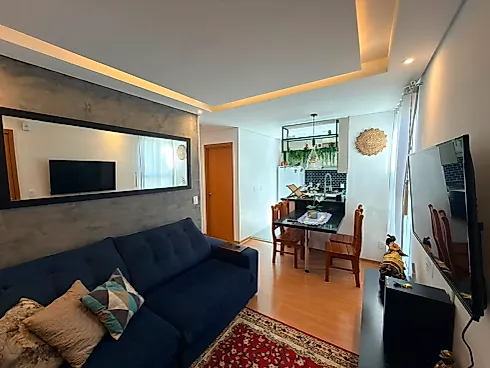 Lindo Apartamento Totalmente Mobiliado - Apartamento em Serraria, São José - Foto 1