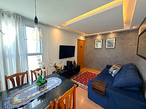 Lindo Apartamento Totalmente Mobiliado - Apartamento em Serraria, São José - Foto 2
