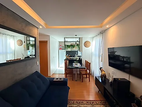 Lindo Apartamento Totalmente Mobiliado - Apartamento em Serraria, São José - Foto 3