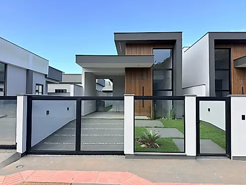 Casa Unifamiliar com 70m² e Churrasqueira - Aririú - Casa em Aririú, Palhoça - Foto 1