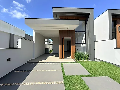 Casa Unifamiliar com 70m² e Churrasqueira - Aririú - Casa em Aririú, Palhoça - Foto 3