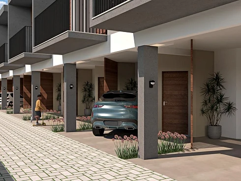 Casa geminada em Fundos, Biguaçu