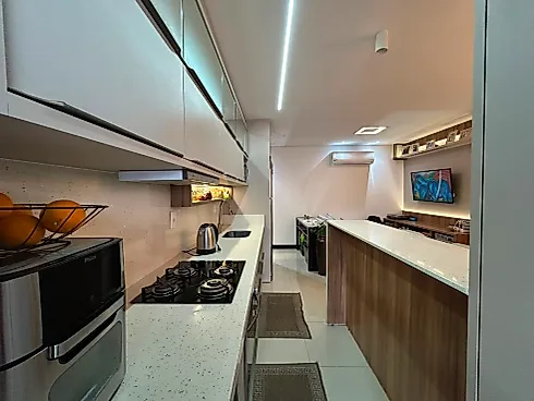 Apartamento Mobiliado com 2 Suítes e Lavabo - Pedra Branca - Foto 8