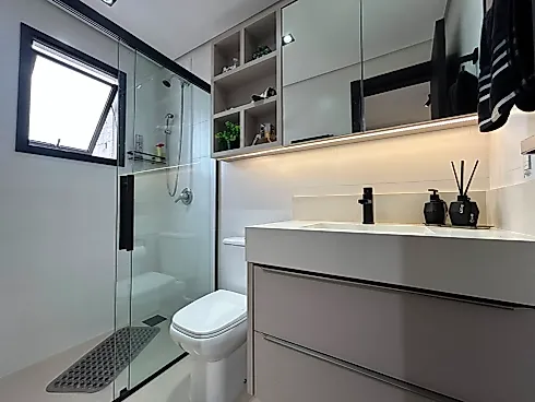 Apartamento Mobiliado com 2 Suítes e Lavabo - Pedra Branca - Foto 25