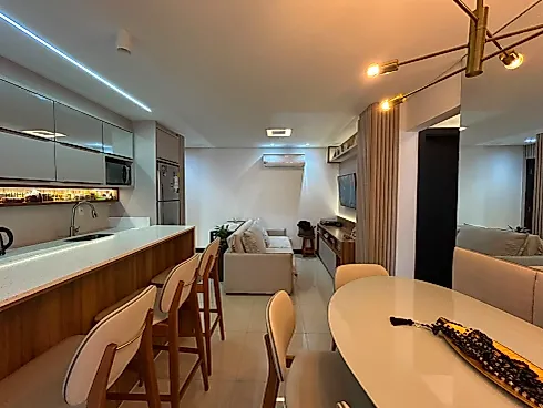 Apartamento Mobiliado com 2 Suítes e Lavabo - Pedra Branca - Foto 6