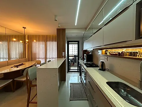 Apartamento Mobiliado com 2 Suítes e Lavabo - Pedra Branca - Foto 7