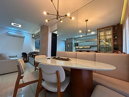 Apartamento Mobiliado com 2 Suítes e Lavabo - Pedra Branca - Foto 9
