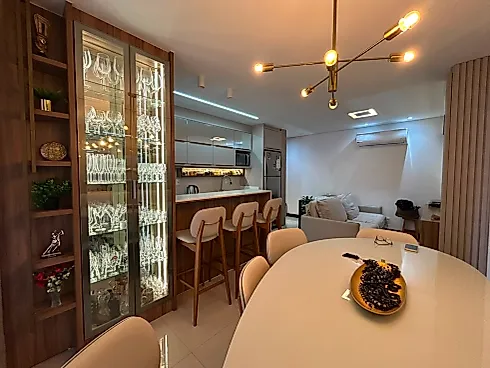 Apartamento Mobiliado com 2 Suítes e Lavabo - Pedra Branca - Foto 10