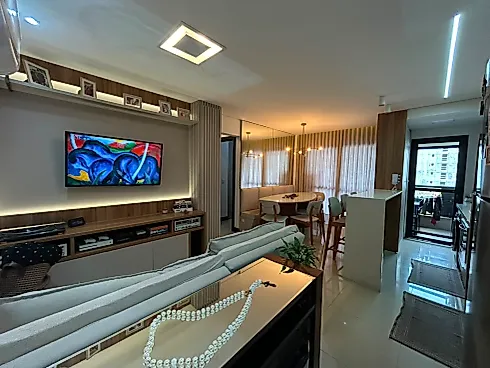 Apartamento Mobiliado com 2 Suítes e Lavabo - Pedra Branca - Foto 12