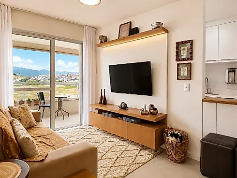 Apartamento 2 Quartos com 1 Suíte e 72m² - Pedra Branca - Apartamento em Pedra Branca, Palhoça - Foto 2