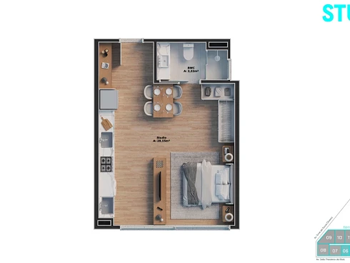 Studio em Roçado, São José