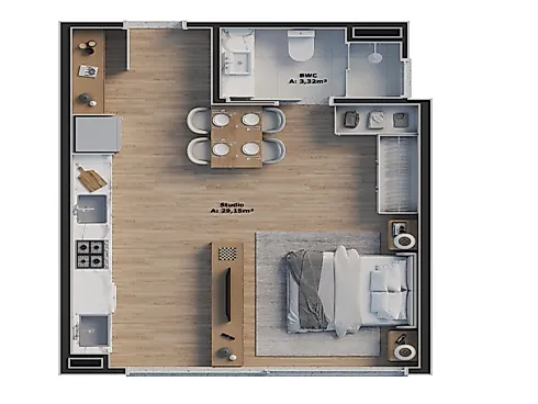 Studio com 0 quartos em Roçado, São José