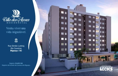 Apartamento 2 Quartos com 1 Suíte e 58m² - Rio Caveiras - Apartamento em Rio Caveiras, Biguaçu - Foto 1