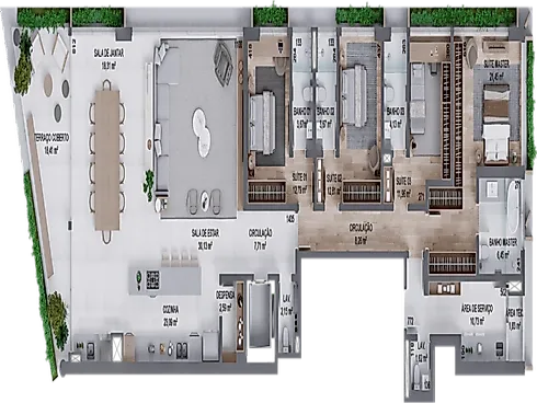 Apartamento 4 Quartos 246m² 4 Suítes no D/Sense - Centro - Foto 25