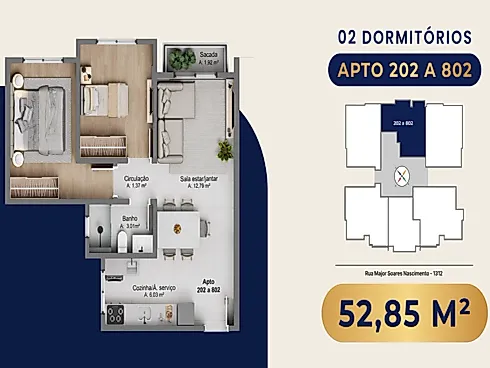 Apartamento 2 Quartos no Residencial Nápoles - Santo Amaro - Foto 7