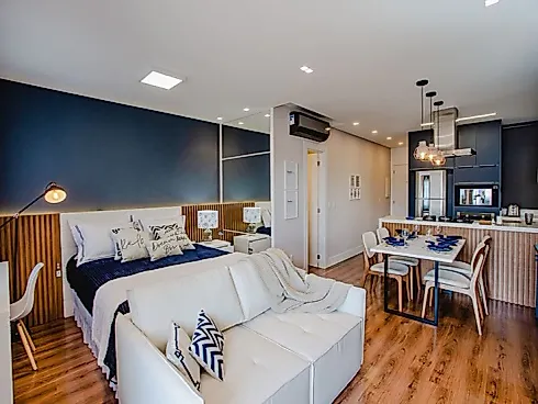 Studio Mobiliado 48m² no Bluebell - Bom Abrigo - Studio em Bom Abrigo, Florianópolis - Foto 3