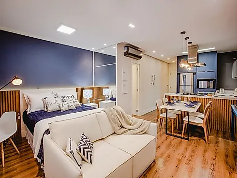 Studio Mobiliado 48m² no Bluebell - Bom Abrigo - Studio em Bom Abrigo, Florianópolis - Foto 4