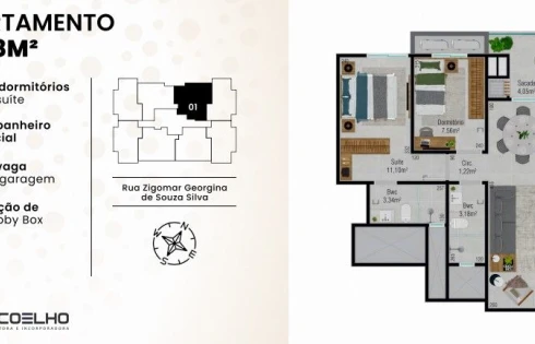 Apartamento em Areias, São José