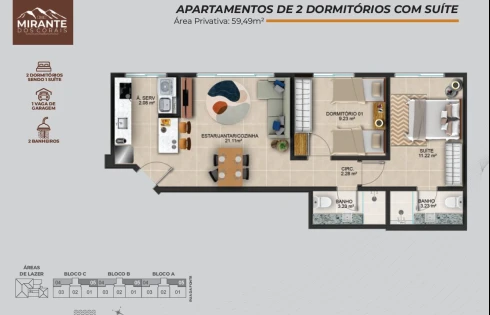 Apartamento em Coqueiros, Florianópolis