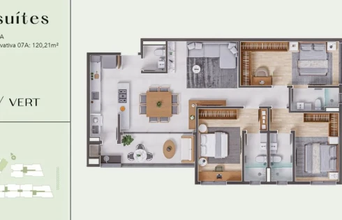 Apartamento em Praia Comprida, São José