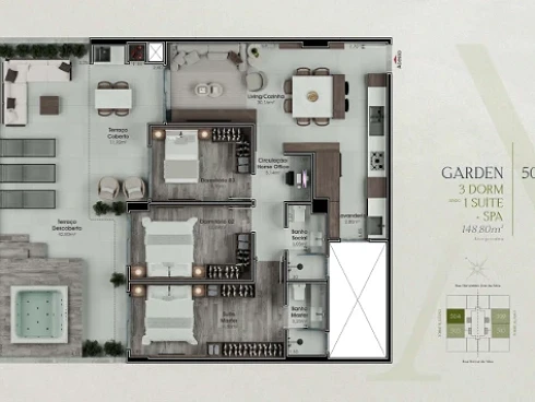 Apartamento em Floresta, São José