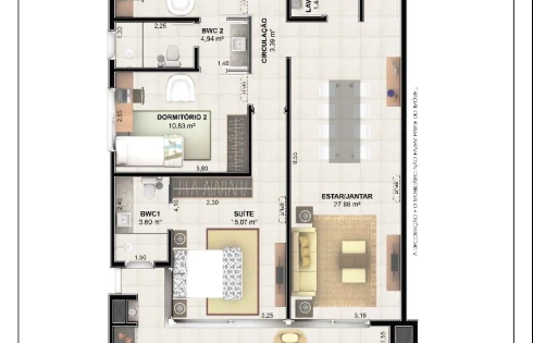 Apartamento em Centro, Palhoça