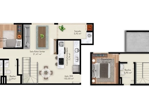 Apartamento em Canto, Florianópolis