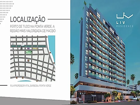 Liv Residence - Apartamento em Ponta Verde, Maceió - Foto 2