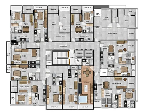 Apartamentos Studio, Quarto e Sala e Dois Quartos no Smart Stay Abdon - Jatiúca - Foto 12