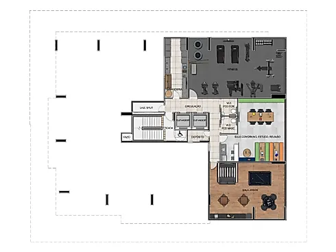 Apartamentos Studio, Quarto e Sala e Dois Quartos no Smart Stay Abdon - Jatiúca - Foto 15