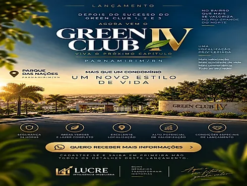 Green Club 4 - Lançamento - Terreno em Parque das Nações, Parnamirim