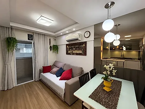 2 Dormitórios (1 Suite) - Res. Quatro Ilhas - Areias - Apartamento em Areias, São José - Foto 2