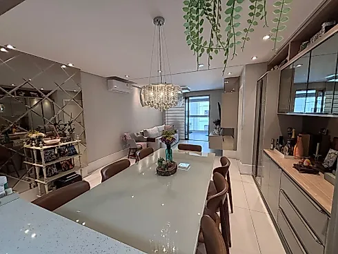 Apartamento Balneário Estreito com 3 Suítes - Vista Mar - Foto 4