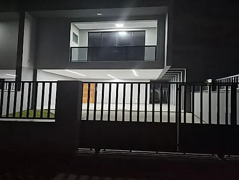 Lindo Sobrado em São José - Sobrado geminado em Sertão do Maruim, São José - Foto 4
