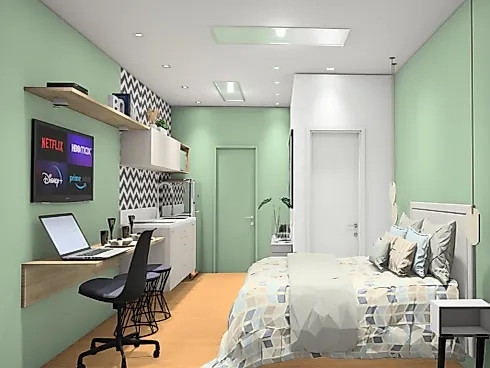 Studio 17m² Mobiliado - Próximo ao Aeroporto - Foto 12