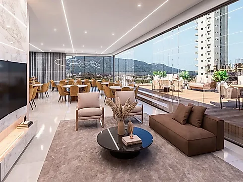 Apartamento 3 Quartos 130m² Piscina no Serenity - Meia Praia - Foto 11
