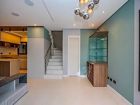 Sobrado com 3 Dormitórios à Venda, 140 m² por R$ 1.280.000,00 - Água Verde - Curitiba/PR - Sobrado geminado em Água Verde, Curitiba - Foto 2