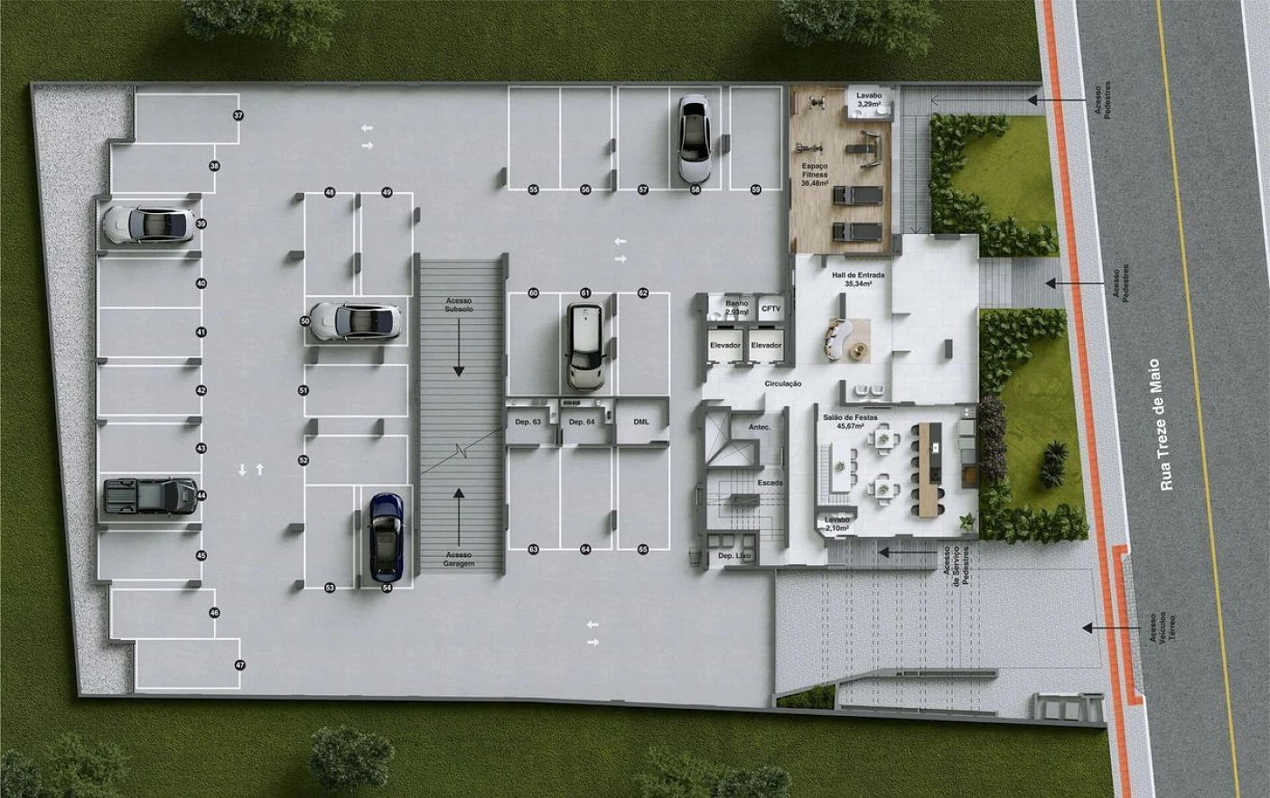 Apartamento em Comerciário, Criciúma