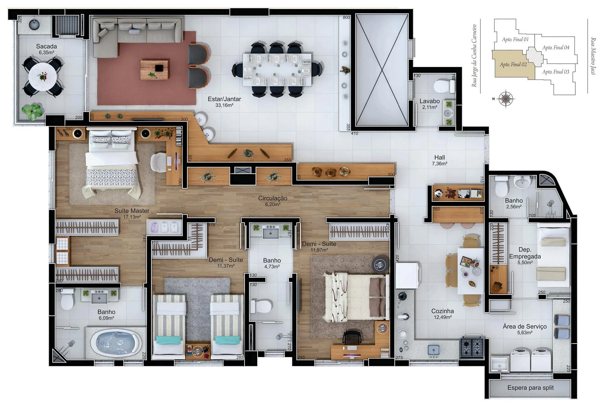 Apartamento em Michel, Criciúma