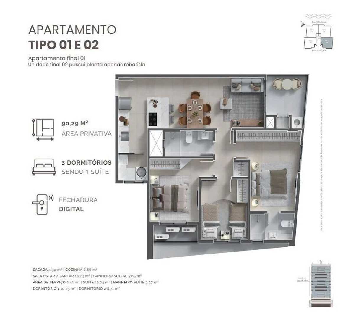 Apartamento em Centro, Balneário Rincão