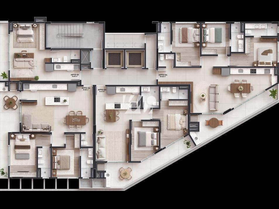 Apartamento em Pedra Branca, Palhoça. 3 quartos, 107m². Imagem 25 de 26