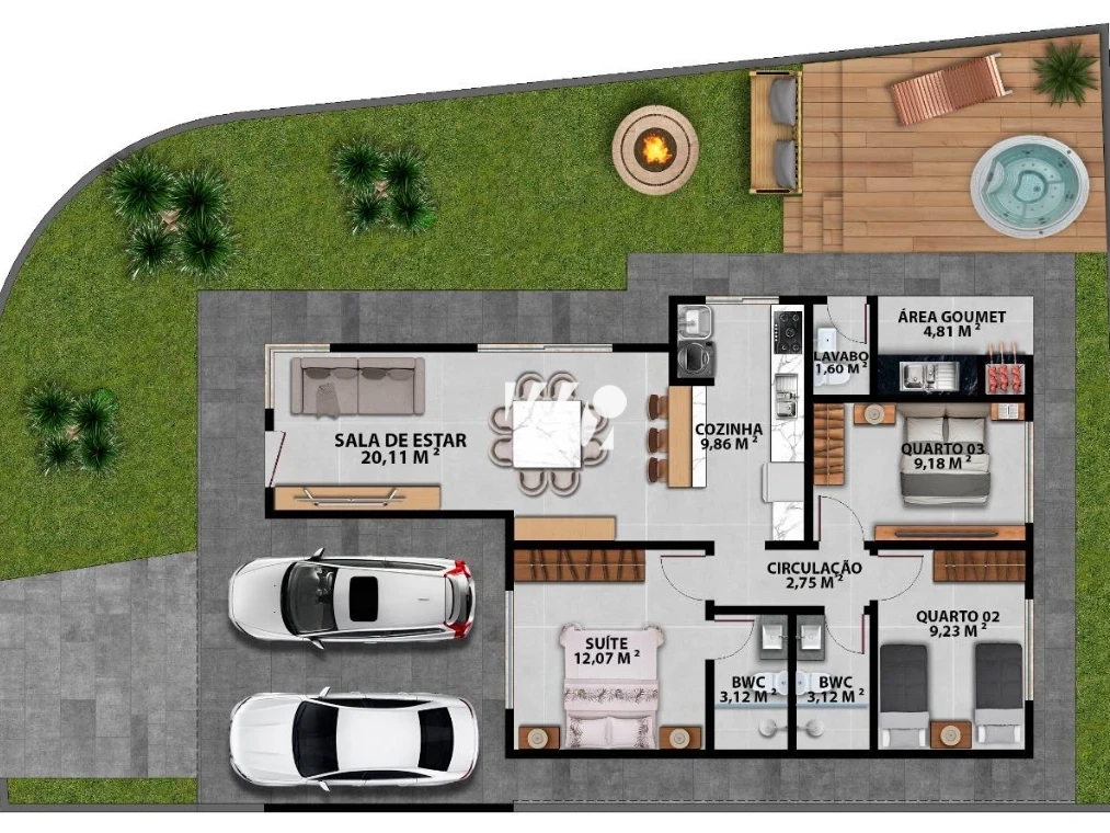 Casa em Forquilhas, São José. 3 quartos, 113m². Imagem 26 de 27