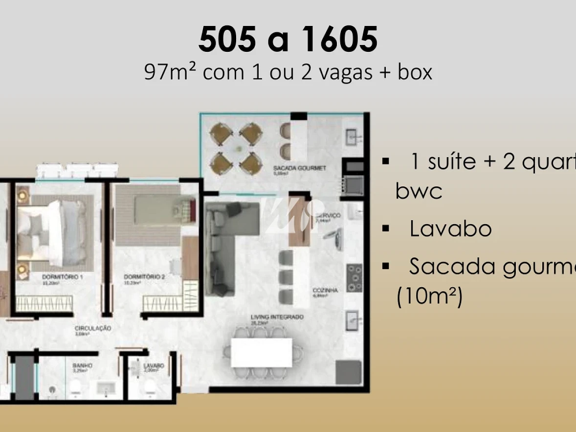 Apartamento em Pedra Branca, Palhoça. 3 quartos, 109m². Imagem 18 de 29