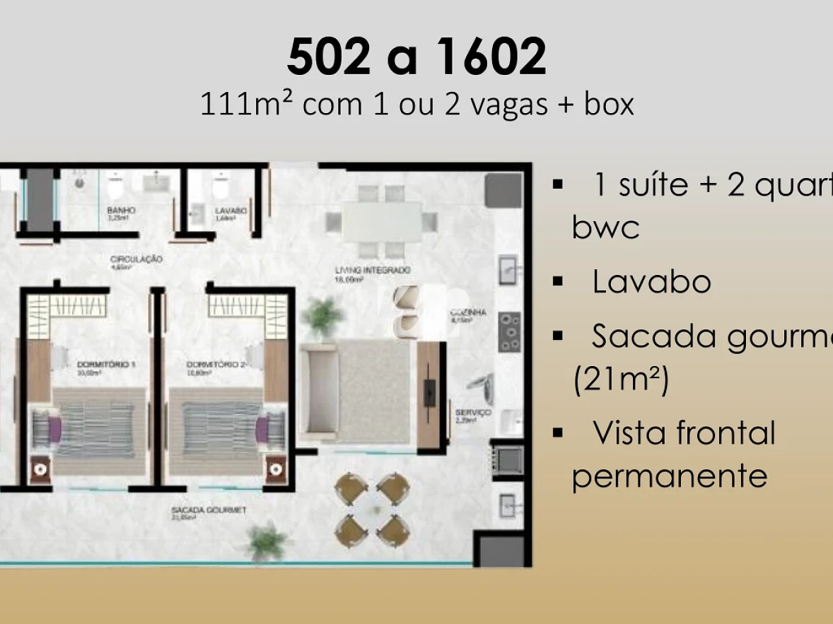 Apartamento em Pedra Branca, Palhoça. 3 quartos, 109m². Imagem 12 de 29